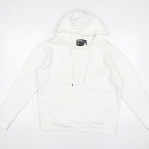 Fluid Women's White Pullover Hoodie Size 12 Casual