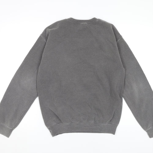 Topshop Women’s Grey Crew Neck Pullover Sweatshirt S