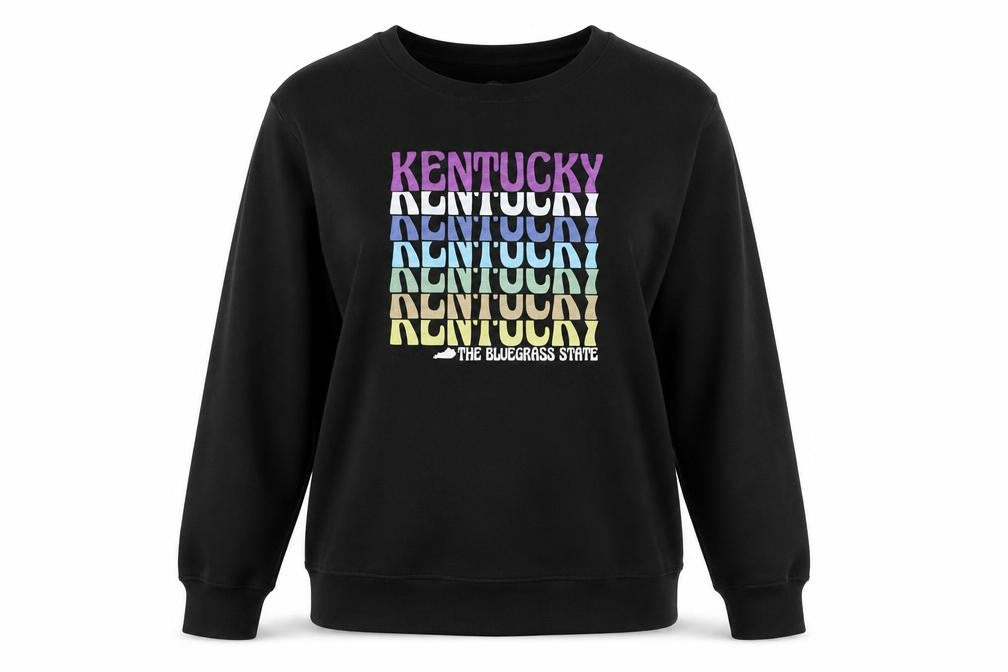 Front view of Home Free Black Women's Sweatshirt 2X Cotton/Polyester