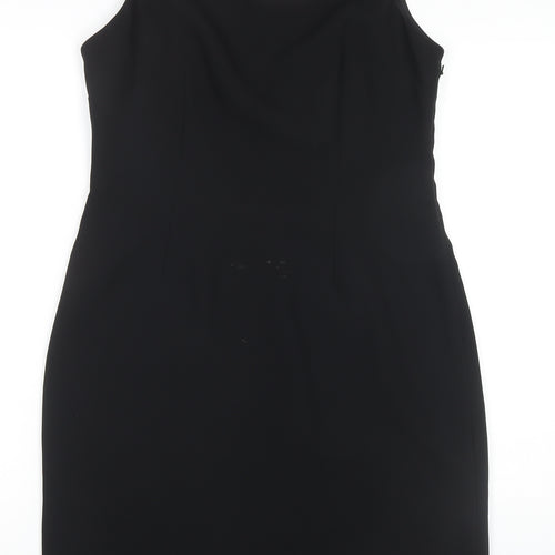 Michaela Louisa Black Sheath Dress, Size 12, Formal, Beaded