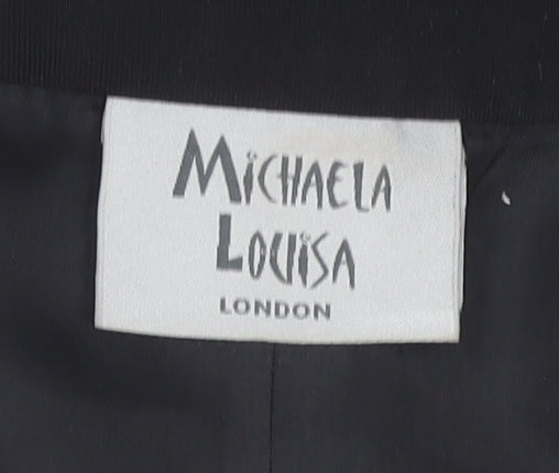 Michaela Louisa Black Sheath Dress, Size 12, Formal, Beaded