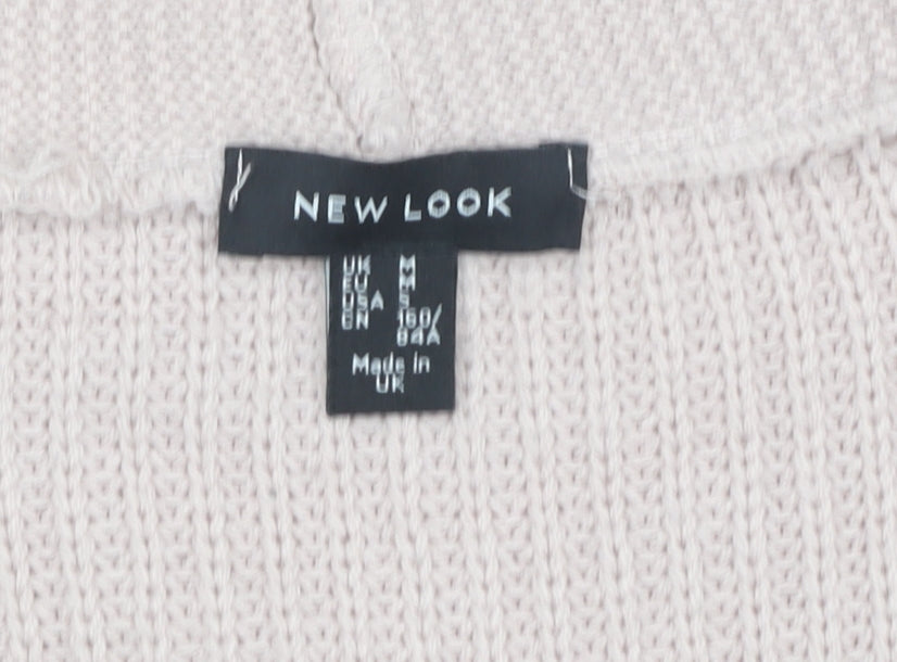 New Look Women's Beige Knitted Pullover, Size M