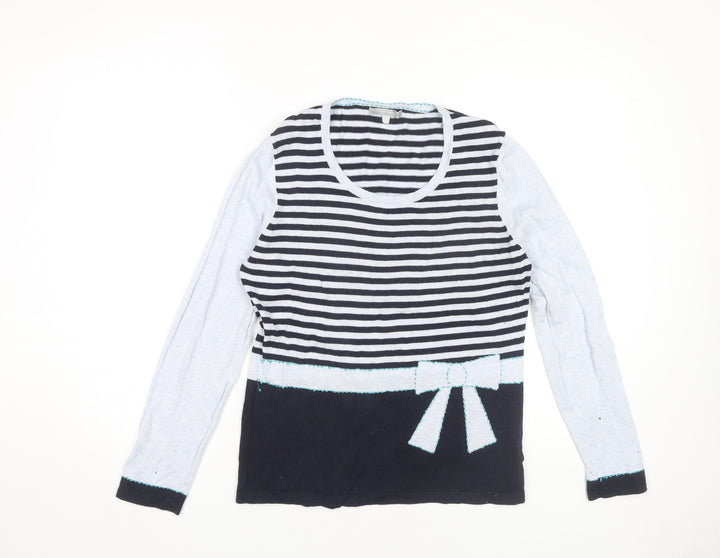 Marks and Spencer Women's Striped Pullover Jumper, Size 14