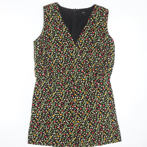 Next Women's Multicoloured Floral Playsuit Size 12