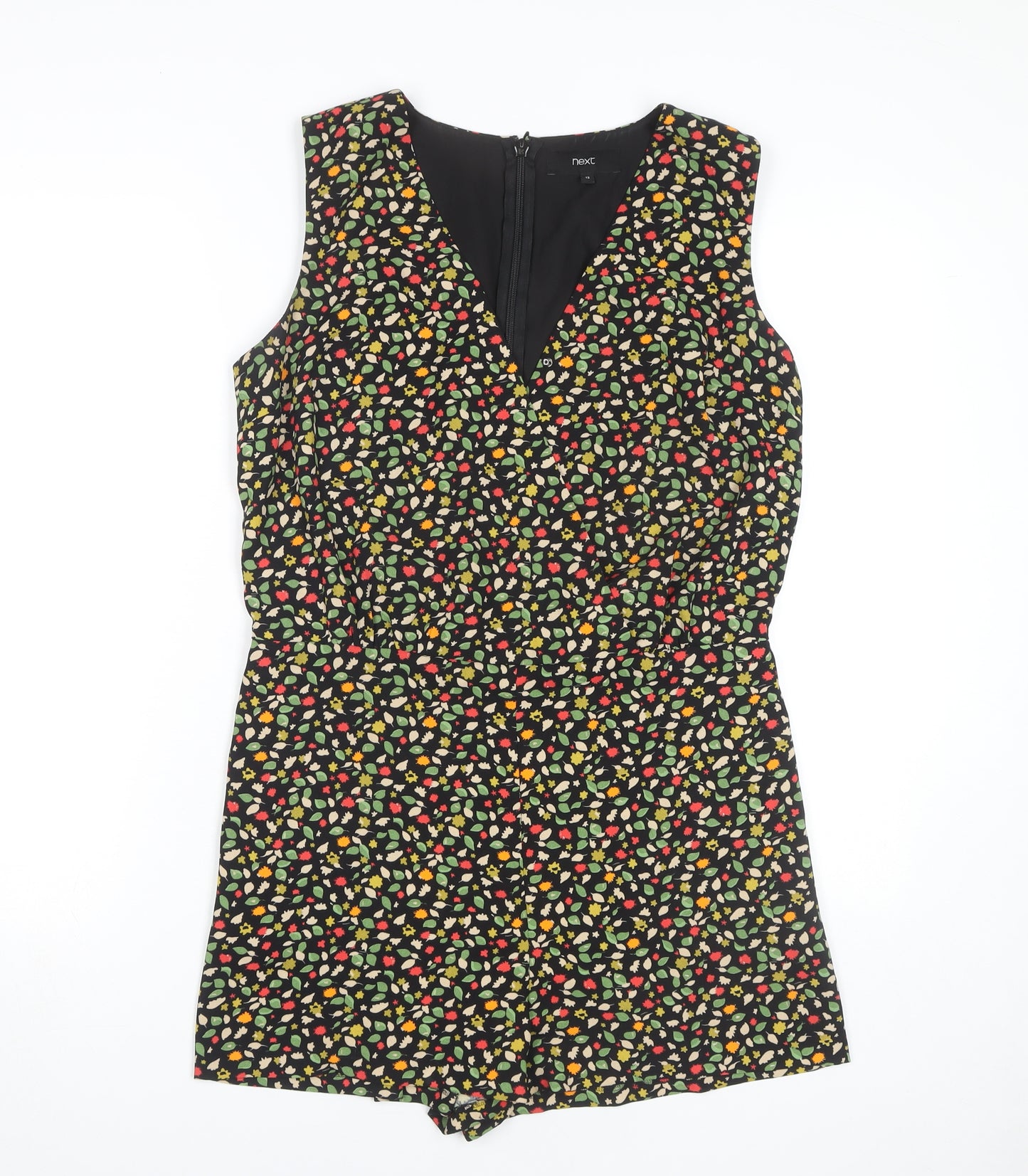 Next Women's Multicoloured Floral Playsuit Size 12