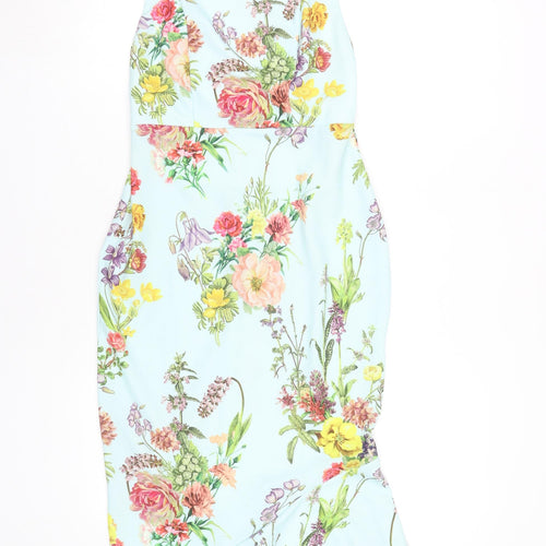 ASOS Women's Multicoloured Floral Dress Size 10