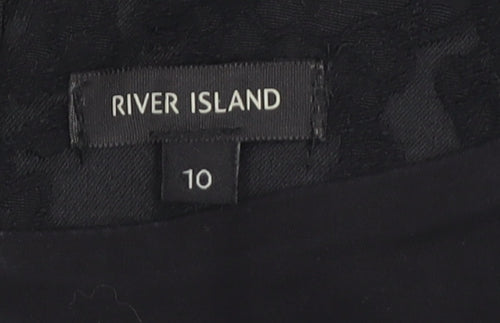River Island Women's Black Sheath Dress Size 10