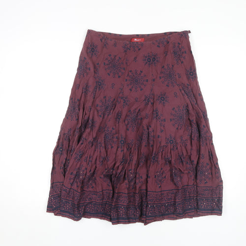 Monsoon Women's Multicoloured Peasant Skirt Size 12