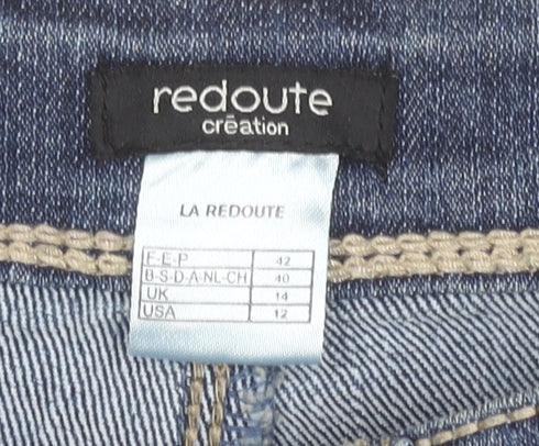 La Redoute Women's Blue Denim Hot Pants, Size 14