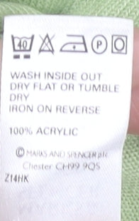 Marks and Spencer Women's Green Tank Top UK 14 Scoop Neck