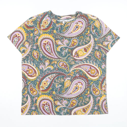 Next Women's Paisley T-Shirt, Size 14, Multicoloured