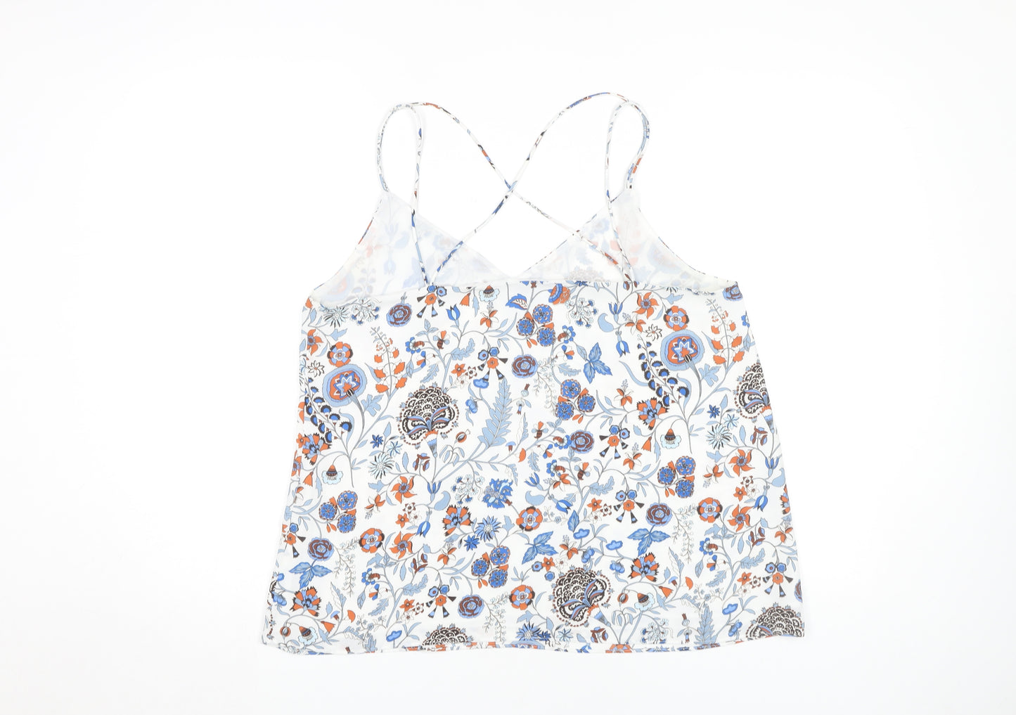 H&M Women's Floral Camisole Tank, Size 12, Multicoloured