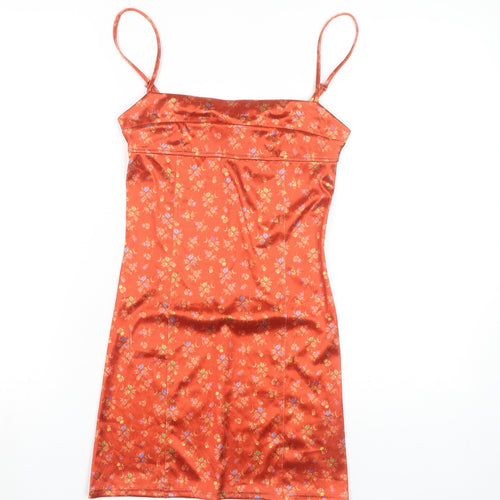 Urban Outfitters Women's Floral Red Slip Dress XS