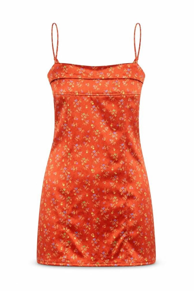 Urban Outfitters Women's Floral Red Slip Dress XS