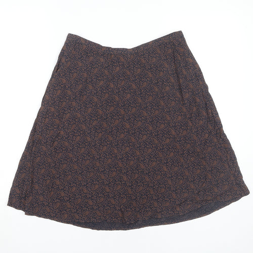Monsoon Women's Multicoloured Paisley A-Line Skirt, Size 10