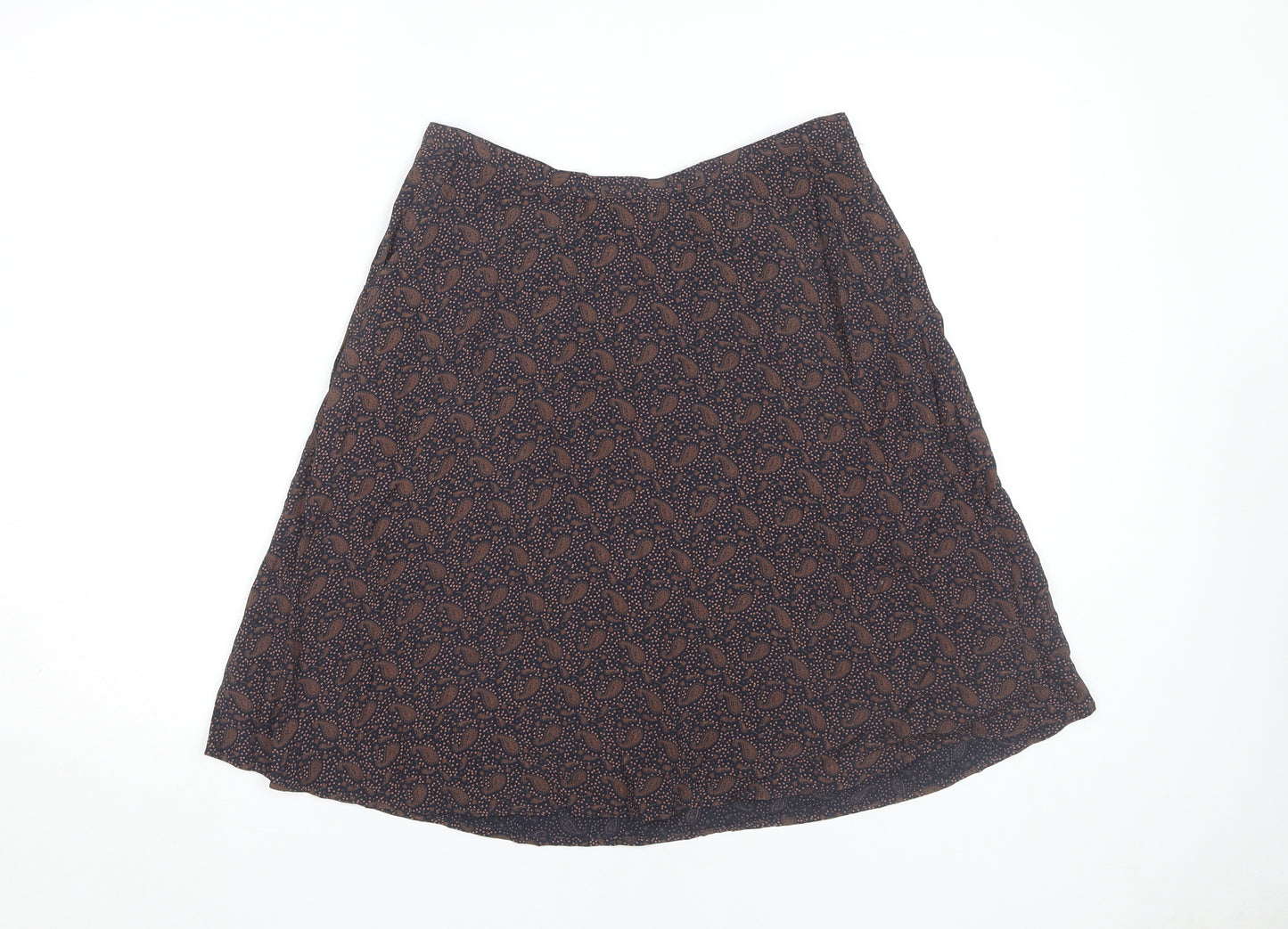 Monsoon Women's Multicoloured Paisley A-Line Skirt, Size 10