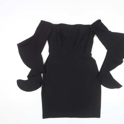 River Island Women's Black Sheath Dress, Size 10