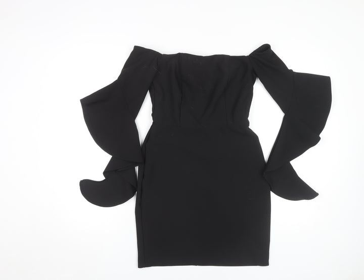 River Island Women's Black Sheath Dress, Size 10