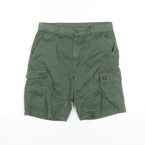 Zara Boys Green Cargo Shorts 11-12 Years
