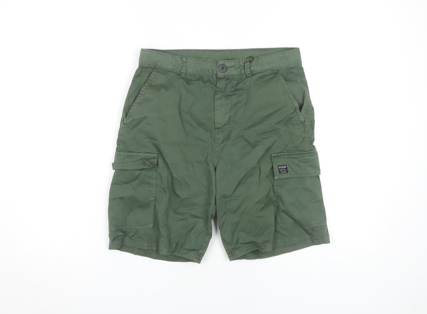 Zara Boys Green Cargo Shorts 11-12 Years