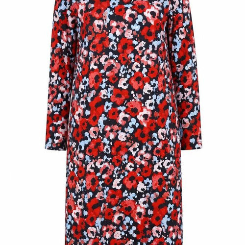 Monki Women's Red Floral Long Sleeve Dress Size 12