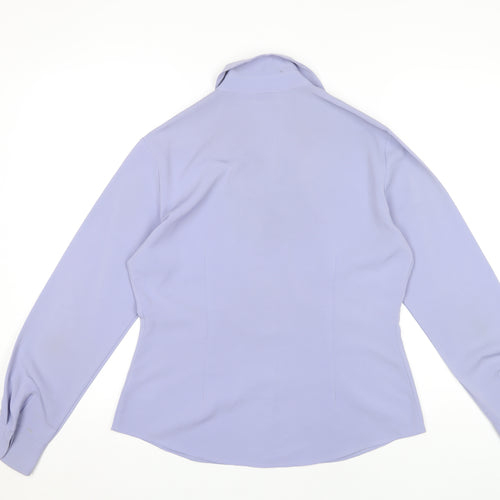 Next Women's Purple Button-Up Shirt Size 12