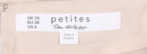 Miss Selfridge Petites Lace Accent Women's Beige Shorts