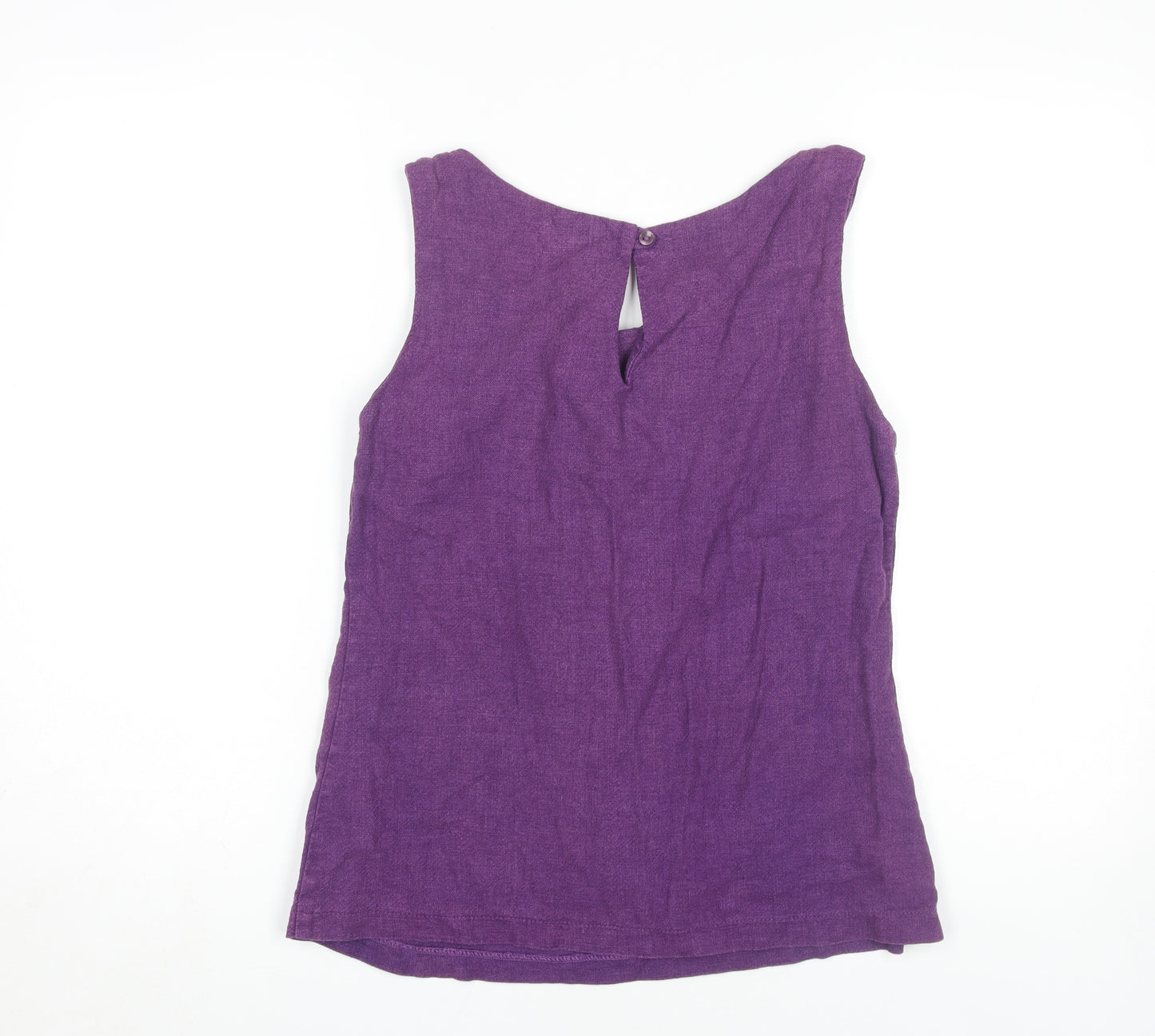 Wallis Women's Purple Linen Tank Top Size 12