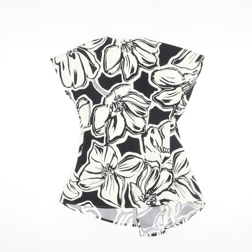 Marks and Spencer Women's Multicoloured Floral Wrap Top Size 6