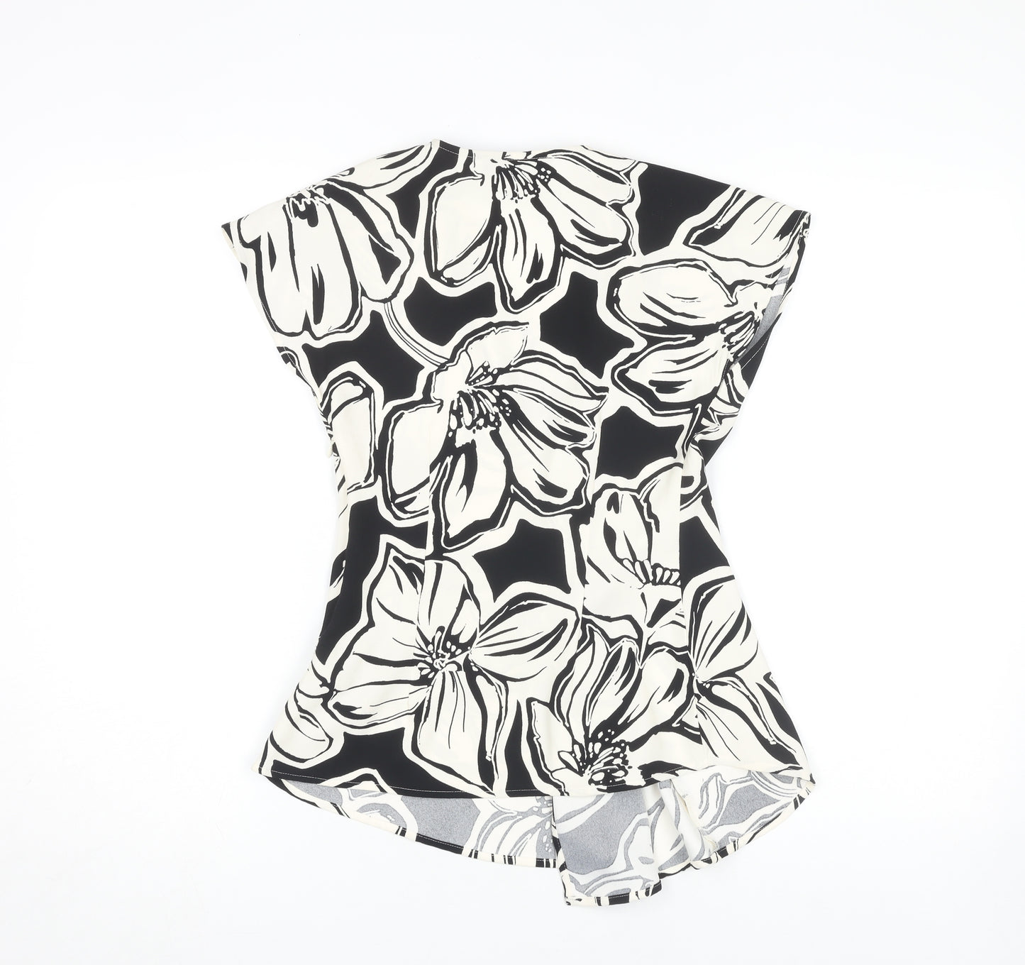 Marks and Spencer Women's Multicoloured Floral Wrap Top Size 6