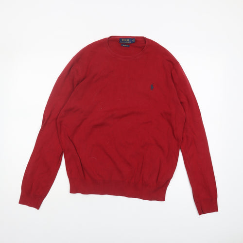 Polo Ralph Lauren Men's Red Pullover Jumper M