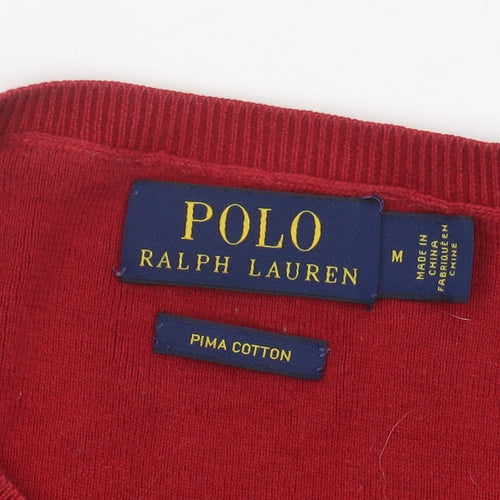 Polo Ralph Lauren Men's Red Pullover Jumper M