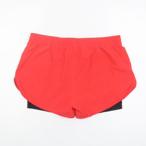 Marks and Spencer Red Women's Athletic Shorts, Size 14