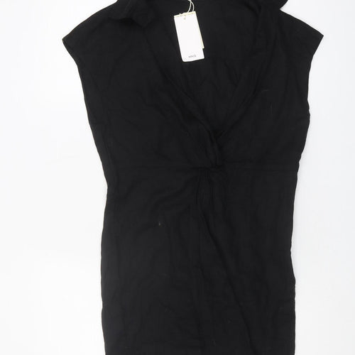 MNG Women's Black Sleeveless Short Dress Size 10