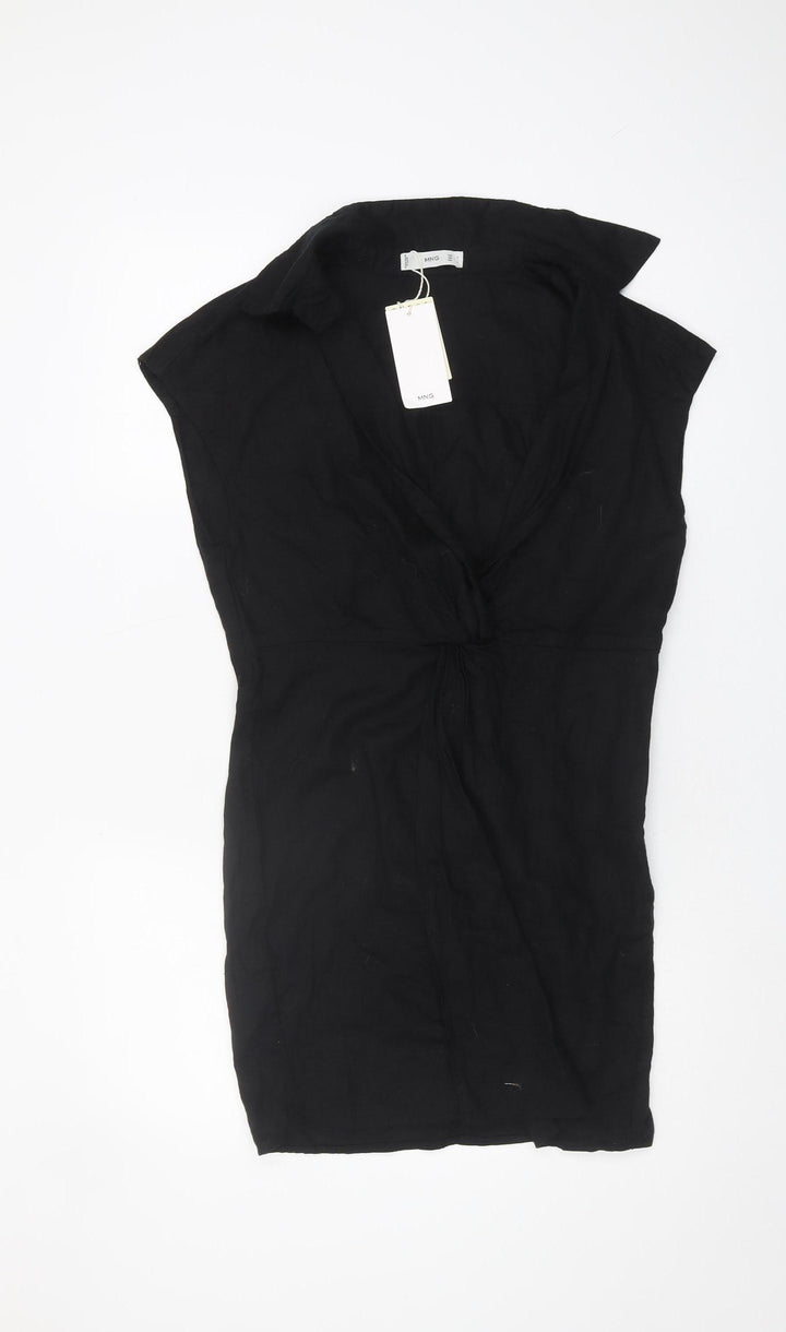 MNG Women's Black Sleeveless Short Dress Size 10