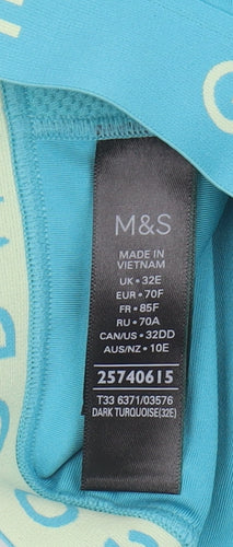 Marks and Spencer Women's Blue Sports Bra 32E