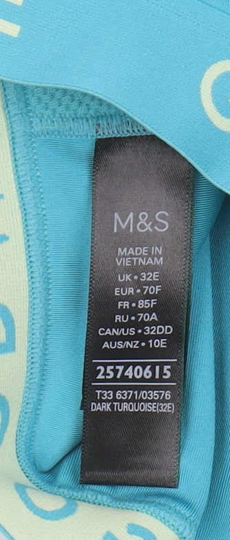 Marks and Spencer Women's Blue Sports Bra 32E