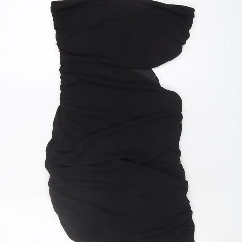 Zara Women's Black Strapless Medium Dress, Size 12