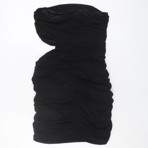 Zara Women's Black Strapless Medium Dress, Size 12