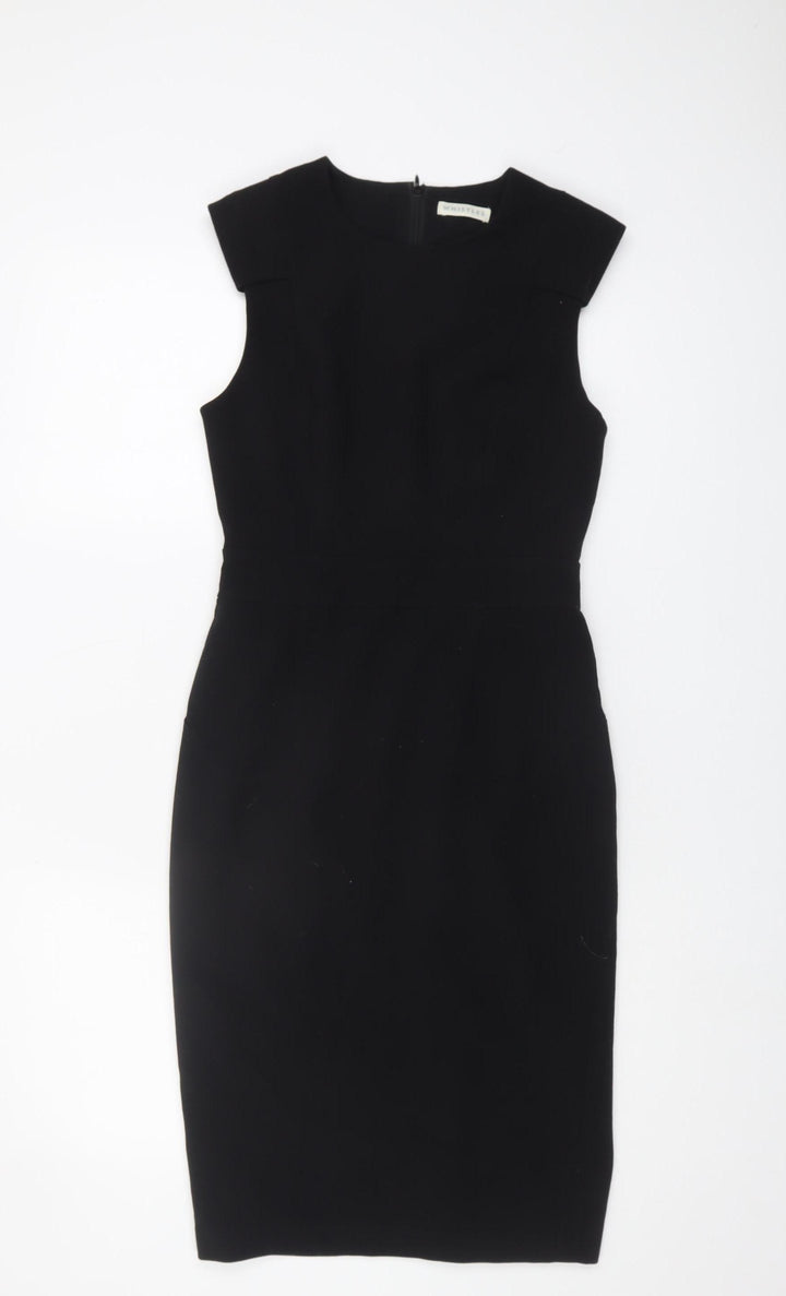 Whistles Black Sheath Dress, Women's Size 8, Sleeveless