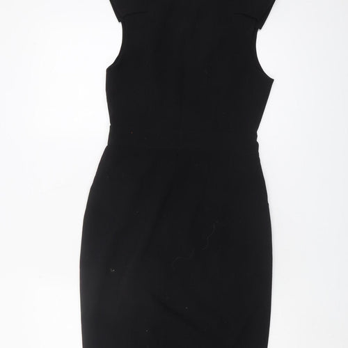 Whistles Black Sheath Dress, Women's Size 8, Sleeveless