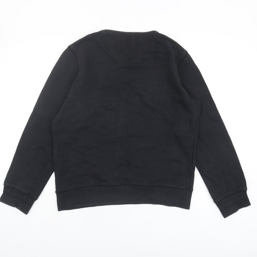 Pull & Bear Black Unisex Sweatshirt M Size Long Sleeve