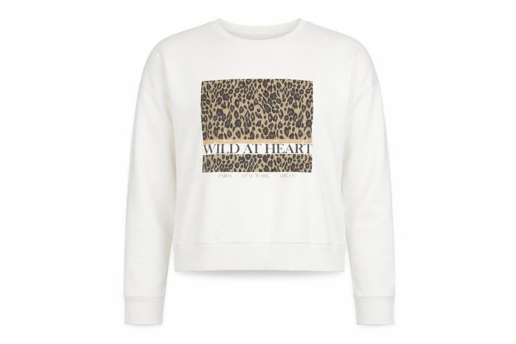 Front view of New Look Women's White Pullover Sweatshirt -, size 8
