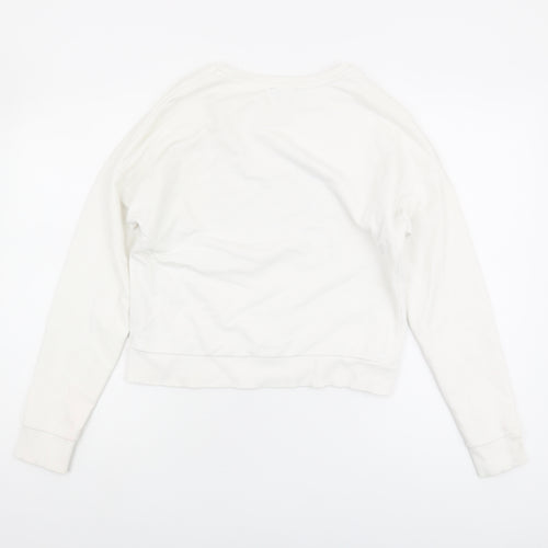 New Look Women's White Pullover Sweatshirt - Size 8