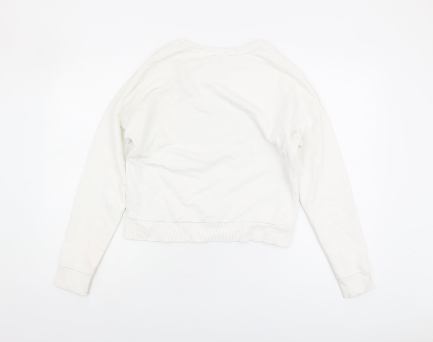 New Look Women's White Pullover Sweatshirt - Size 8