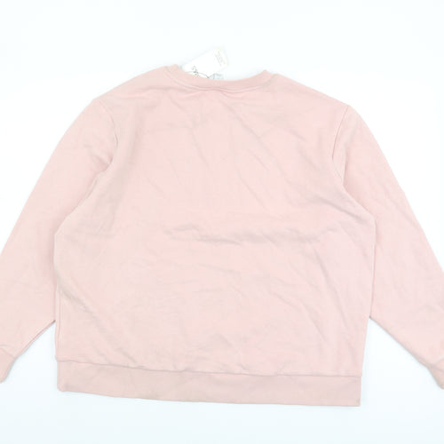 Marks and Spencer Women's Pink Pullover Sweatshirt L
