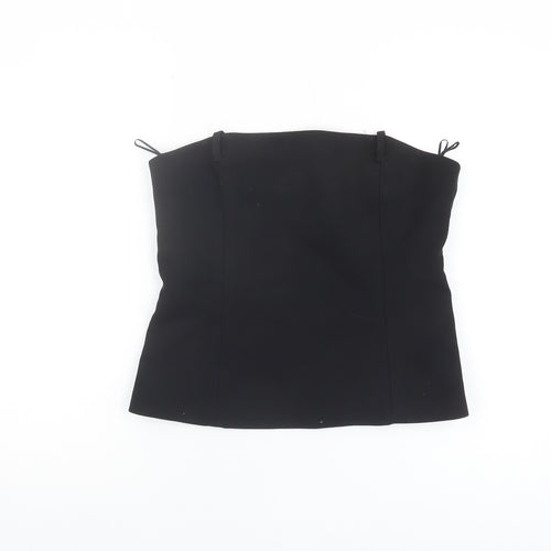 Zara Women's Black Sleeveless Top L