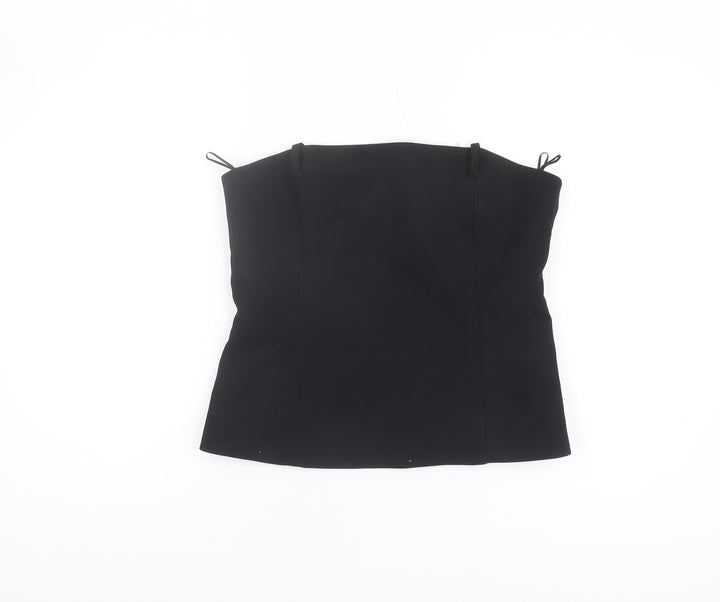 Zara Women's Black Sleeveless Top L