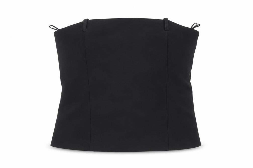 Front view of Zara Women's Black Sleeveless Top L