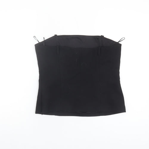 Zara Women's Black Sleeveless Top L
